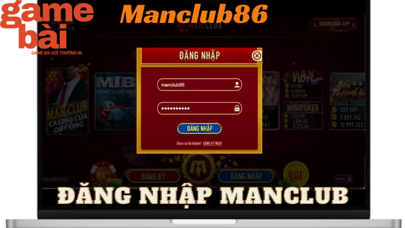 Đăng nhập sau khi hoàn tất đăng ký Manclub