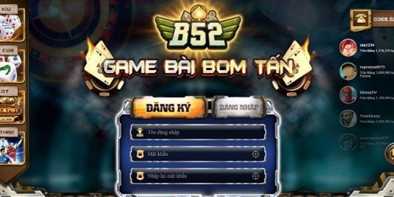 Các bước chi tiết quá trình đăng nhập B52